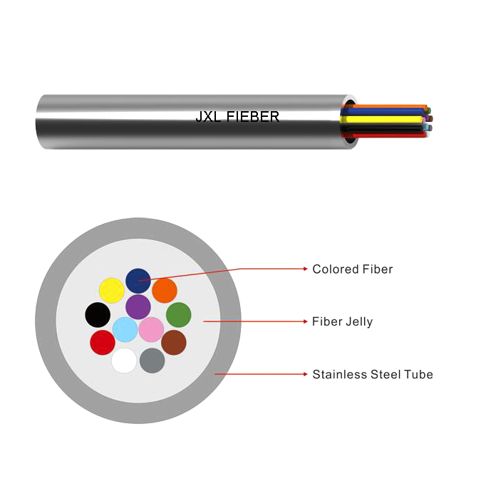 Optical fiber composite stainless steel loose tube