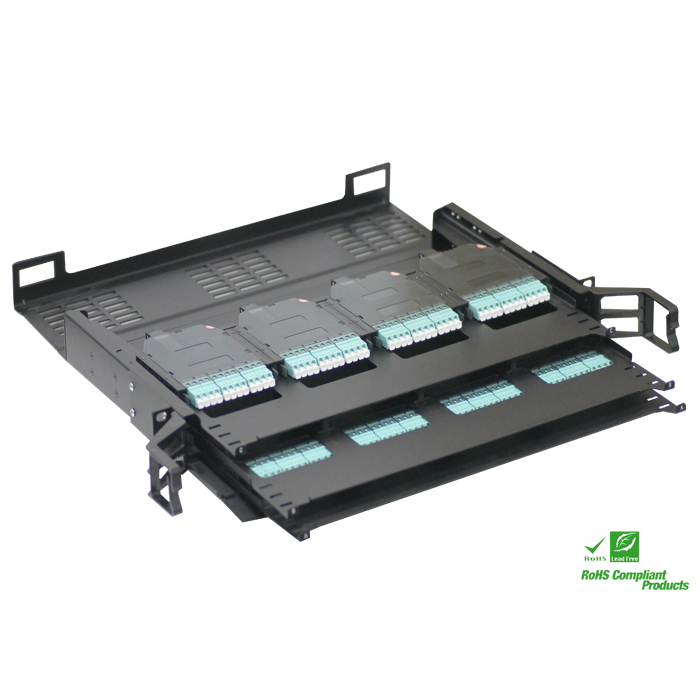1U 19'' 144 Cores MPO/MTP-LC Rack Mounted Patch Panel